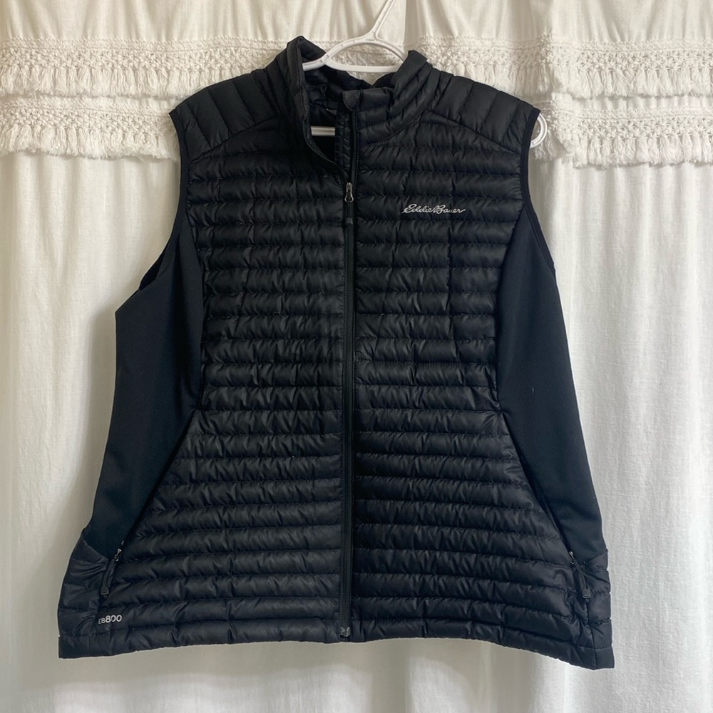 Eddie Bauer Women's Black Puffer Vest